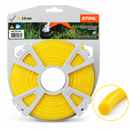 Żyłka okrągła STIHL 3,0mm 53m (żółta)